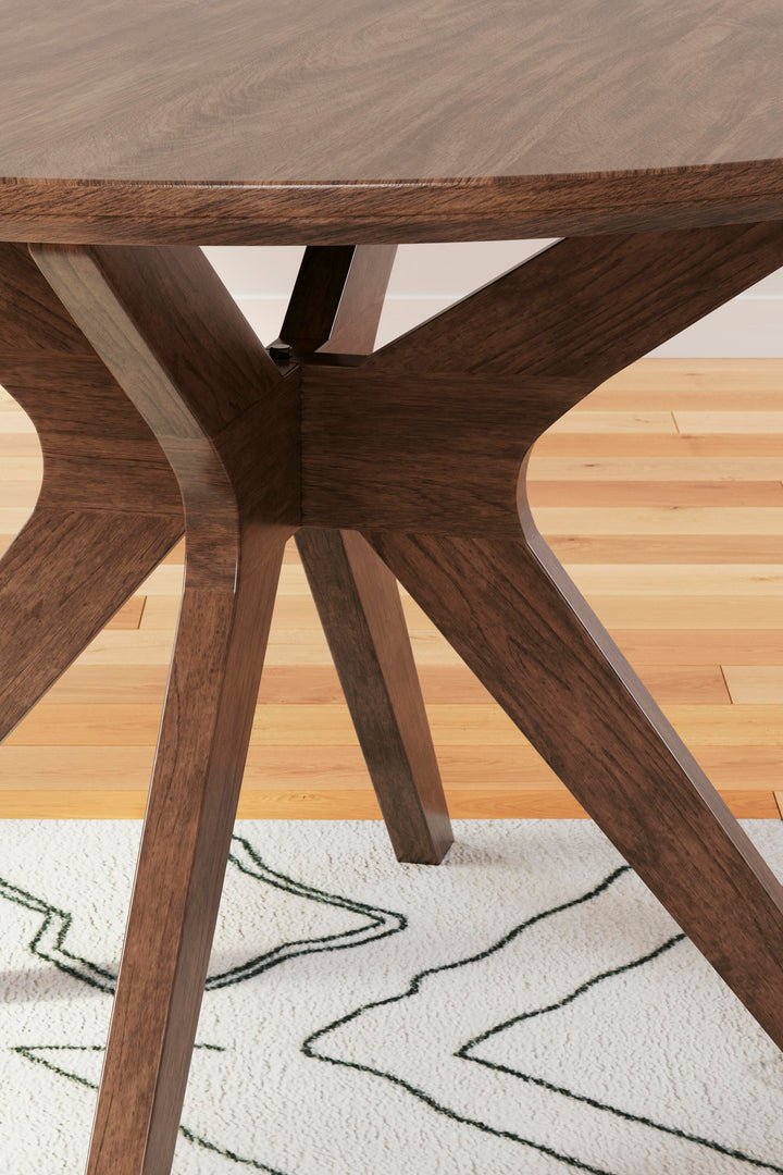 Lyncott Dining Table - Dark Brown (5)