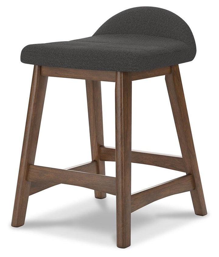 Lyncott Counter Height Bar Stool - Dark Gray (3)