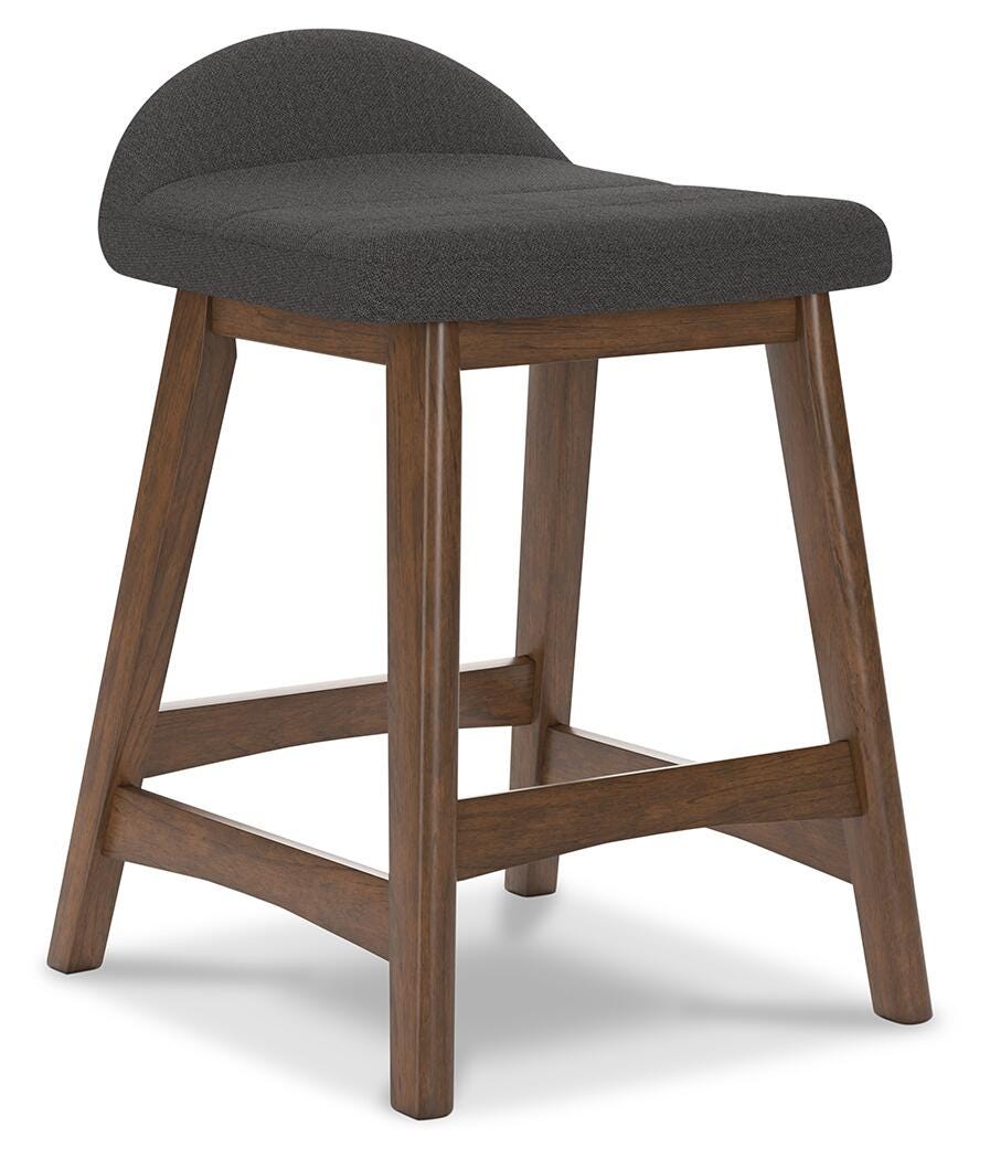 Lyncott Counter Height Bar Stool - Dark Gray (1)