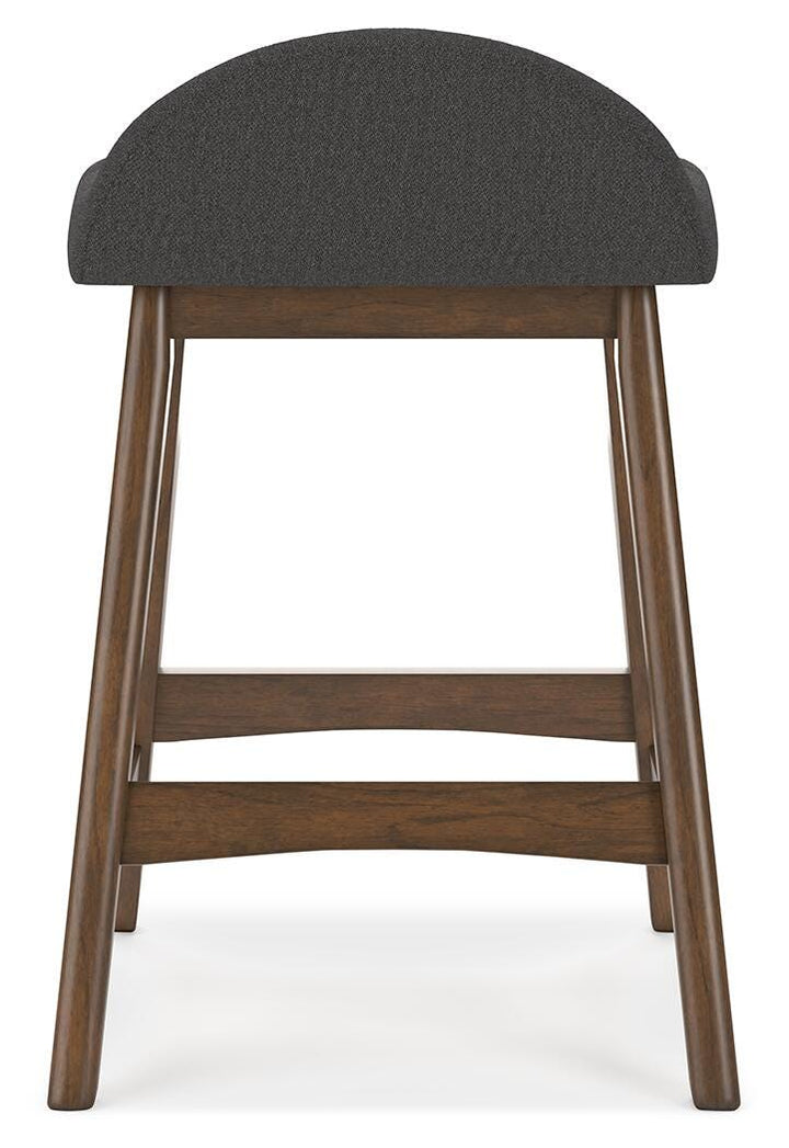Lyncott Counter Height Bar Stool - Dark Gray (4)