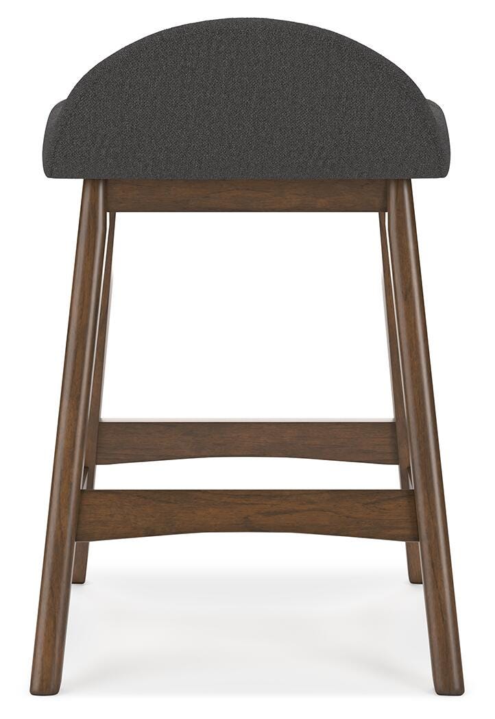 Lyncott Counter Height Bar Stool - Dark Gray (4)