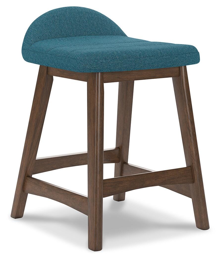 Lyncott Counter Height Bar Stool - Blue (1)