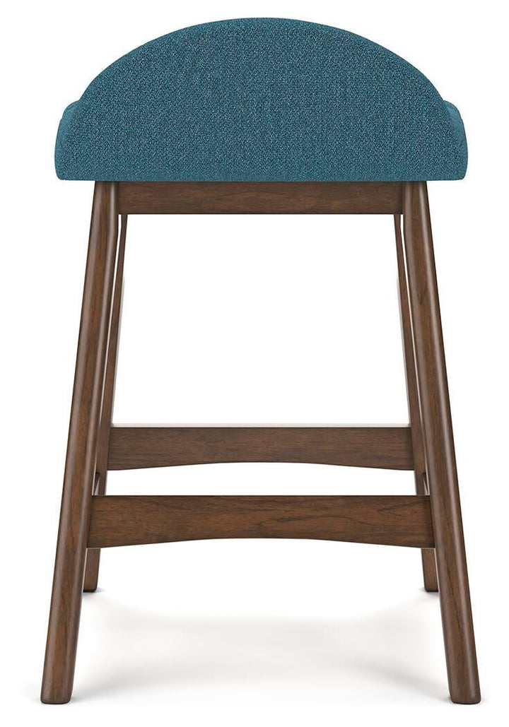 Lyncott Counter Height Bar Stool - Blue (4)