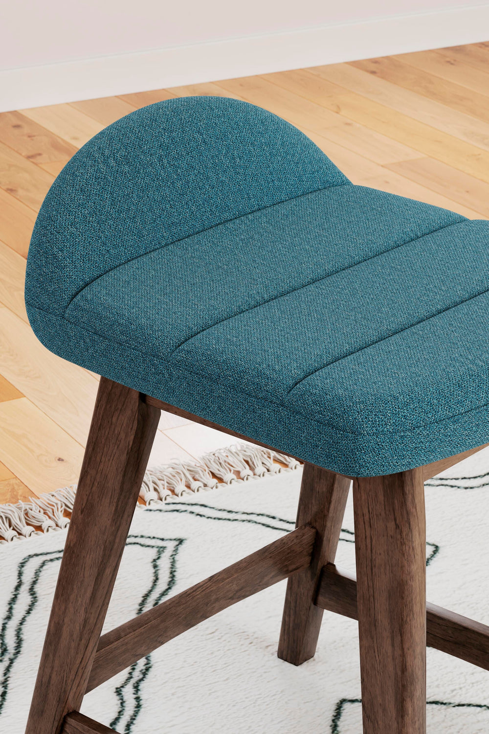 Lyncott Counter Height Bar Stool - Blue (8)