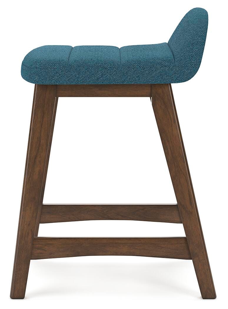 Lyncott Counter Height Bar Stool - Blue (6)