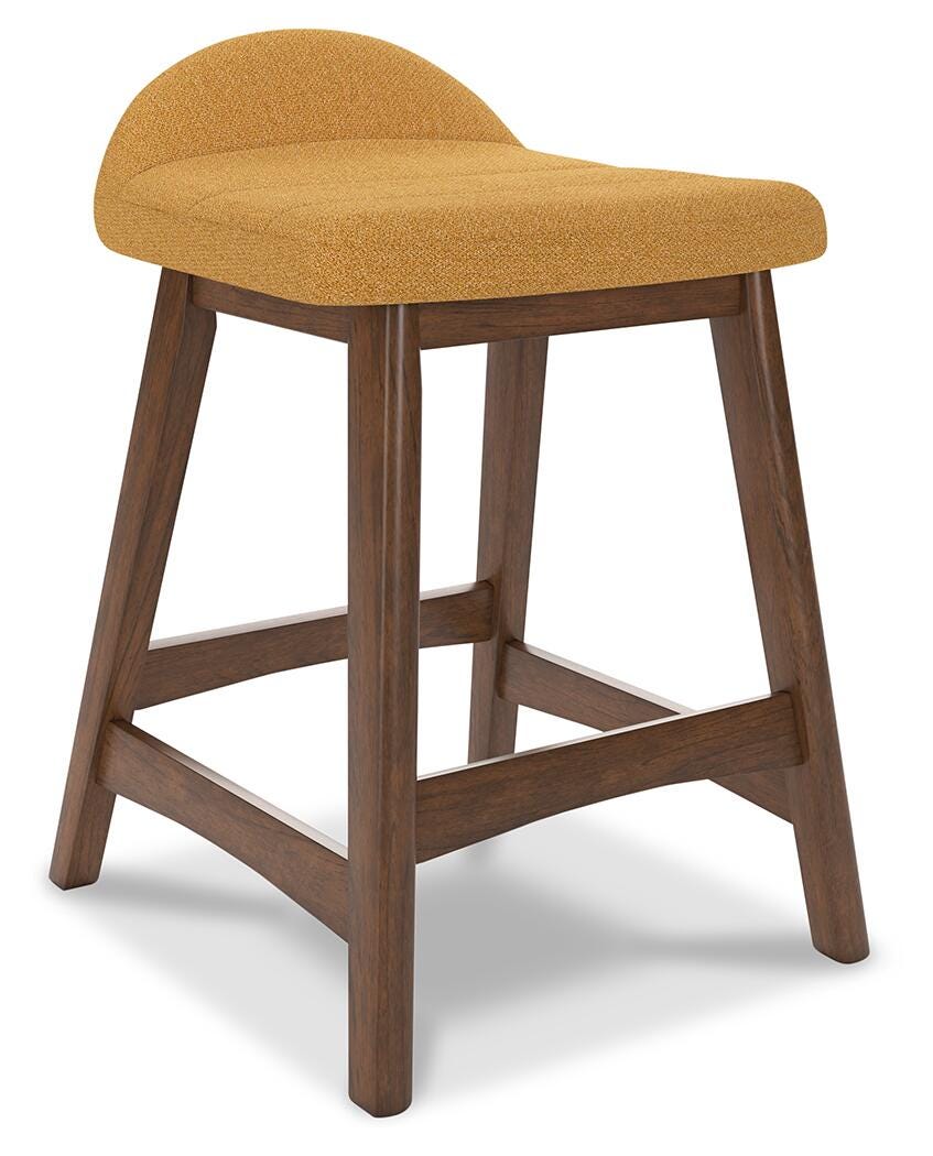 Lyncott Counter Height Bar Stool - Yellow (1)
