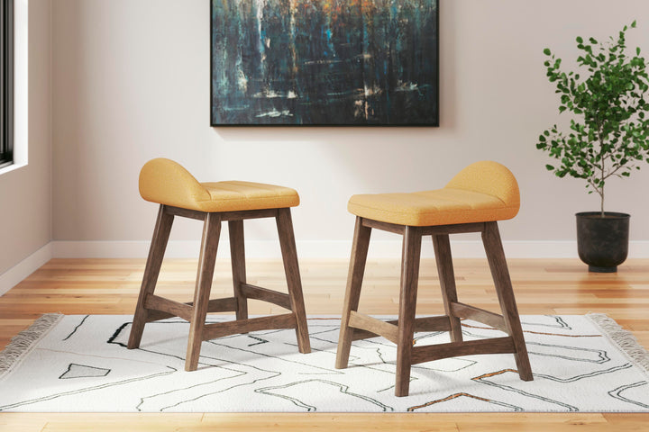 Lyncott Counter Height Bar Stool - Yellow (9)