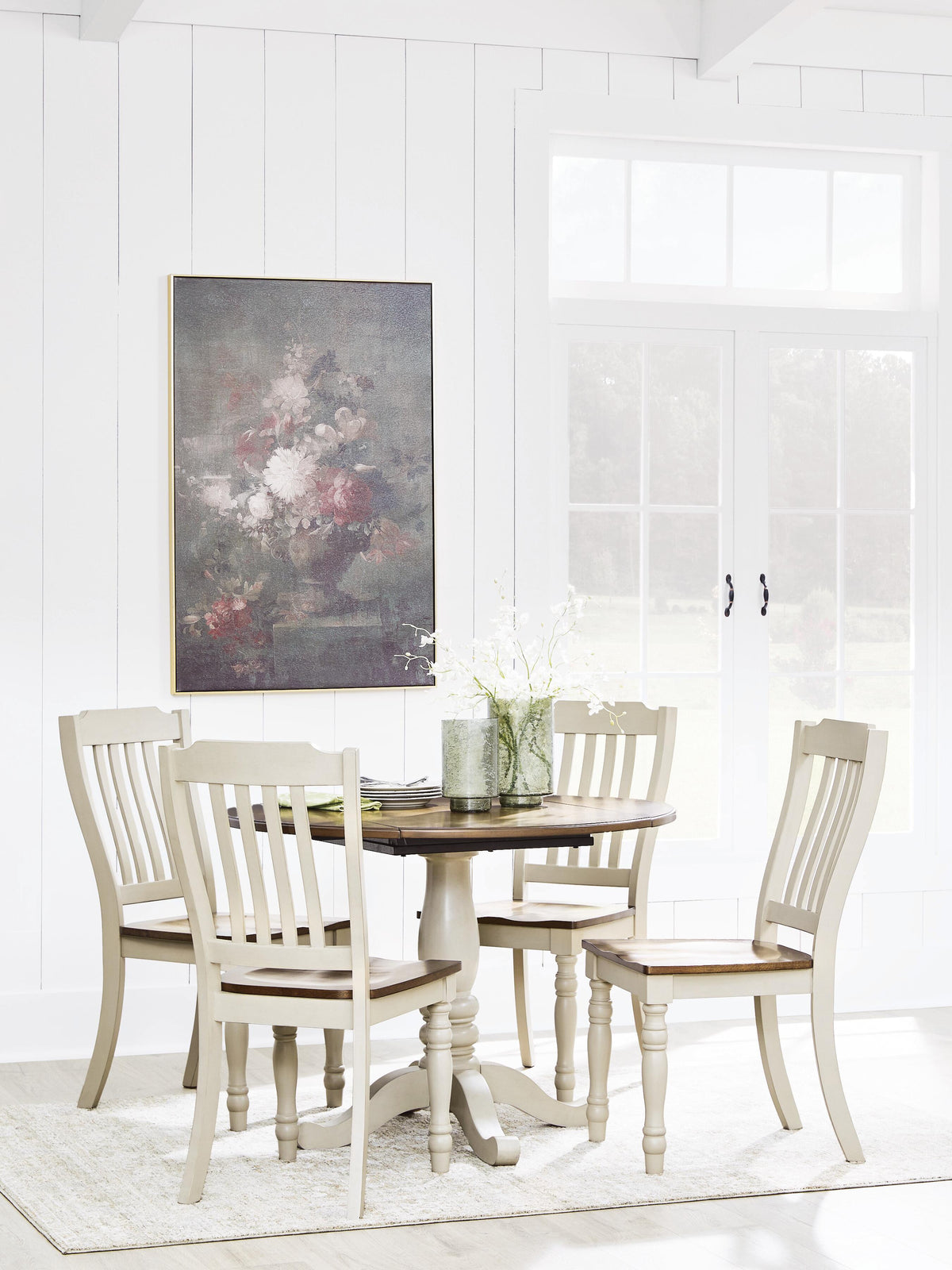 Wirloni Dining Table and 4 Chairs (2)