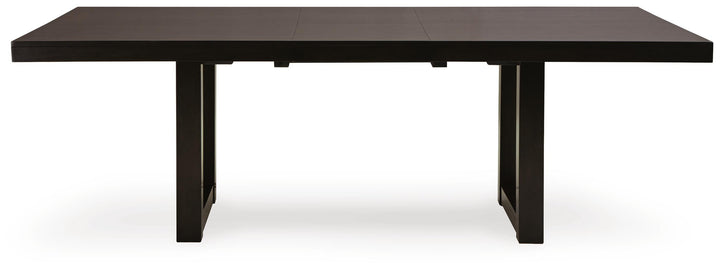 Neymorton Dining Table and 4 Chairs - Dark Grayish Brown (7)