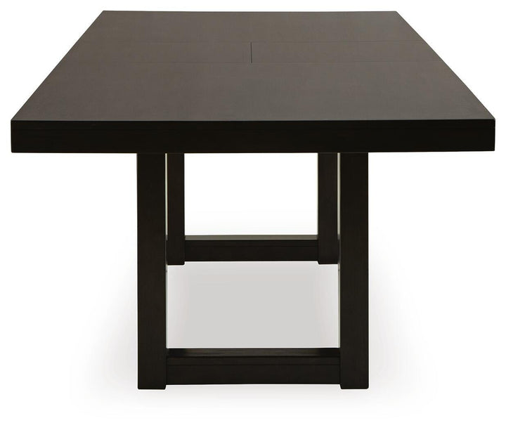 Neymorton Dining Table and 10 Chairs - Dark Grayish Brown (9)