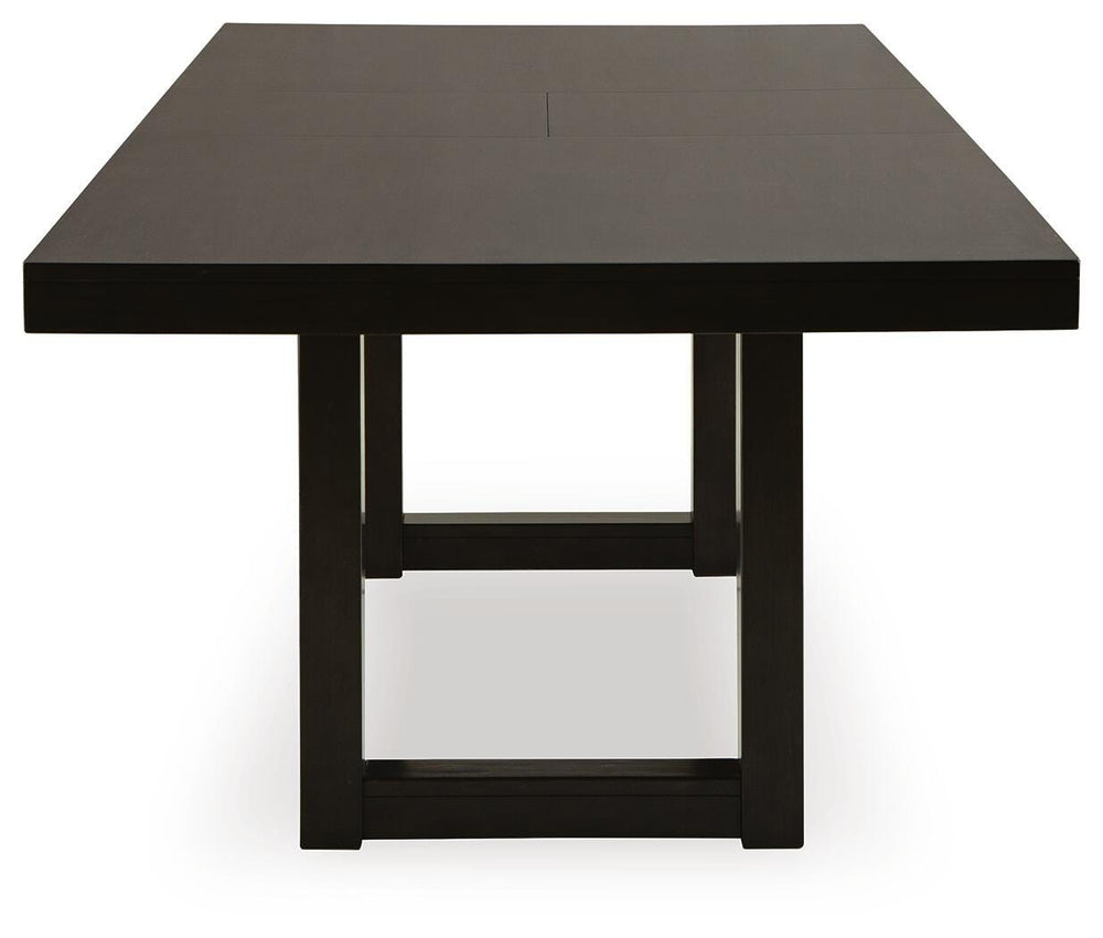 Neymorton Dining Table and 10 Chairs - Dark Grayish Brown (9)