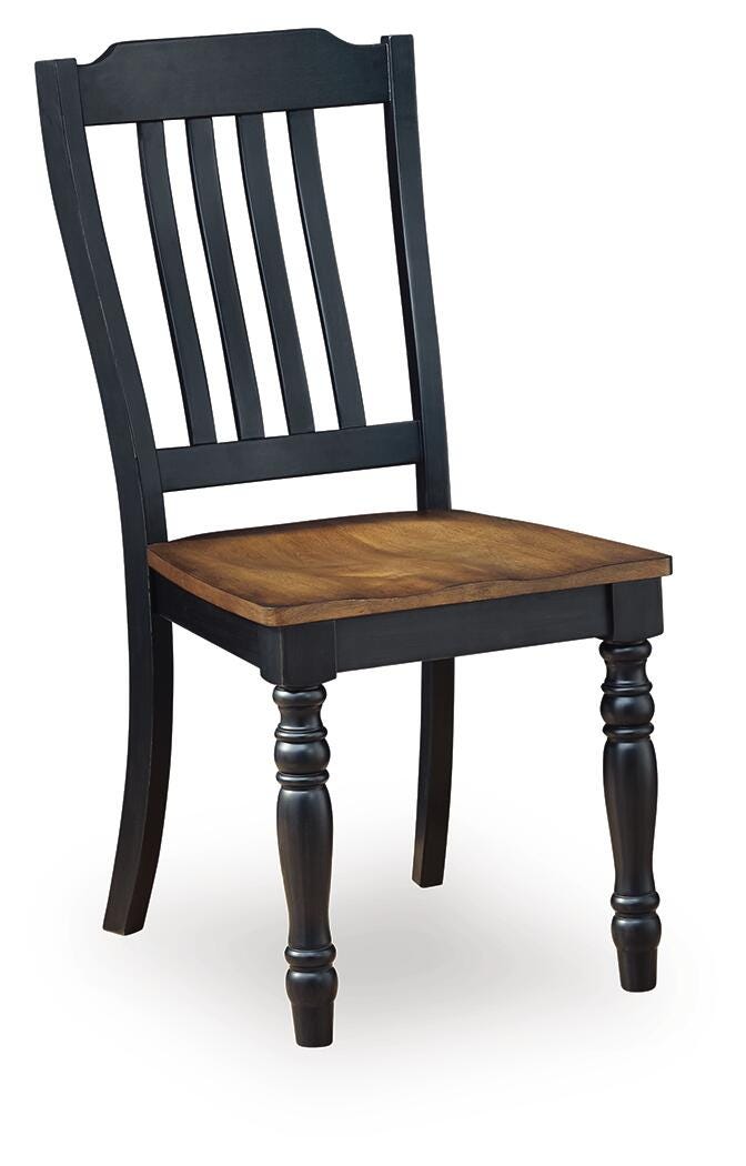 Clorazi Dining Chair - Black/Brown (3)