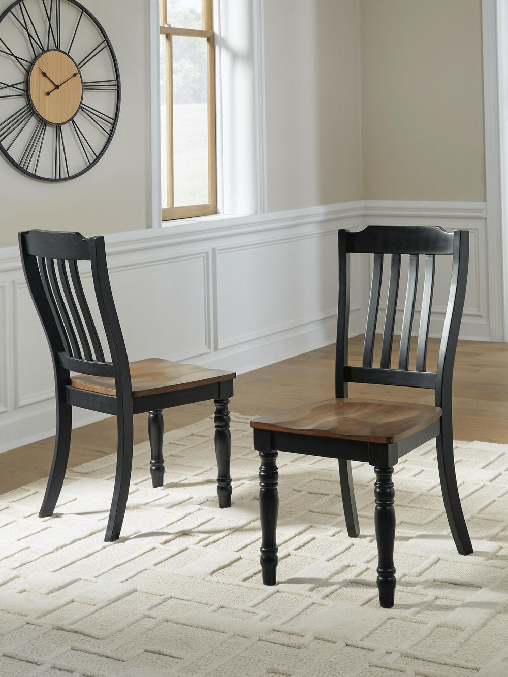 Clorazi Dining Chair - Black/Brown (2)
