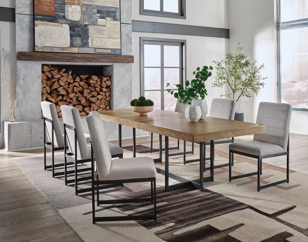 Tomtyn Extension Dining Table and 6 Chairs (2)