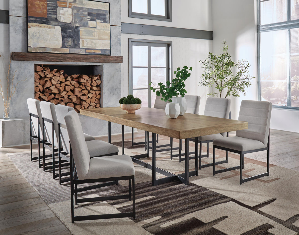 Tomtyn Extension Dining Table and 8 Chairs (2)