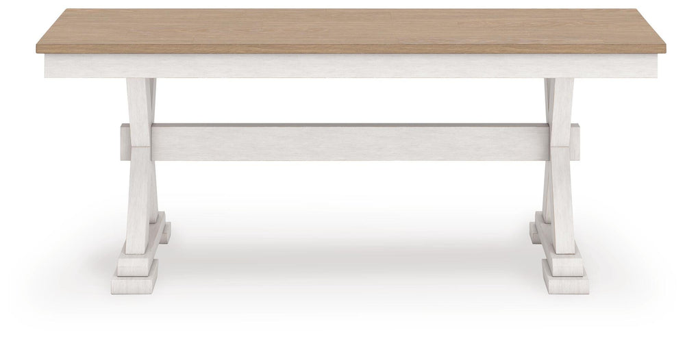 Purlaney 48" Dining Bench - White (5)