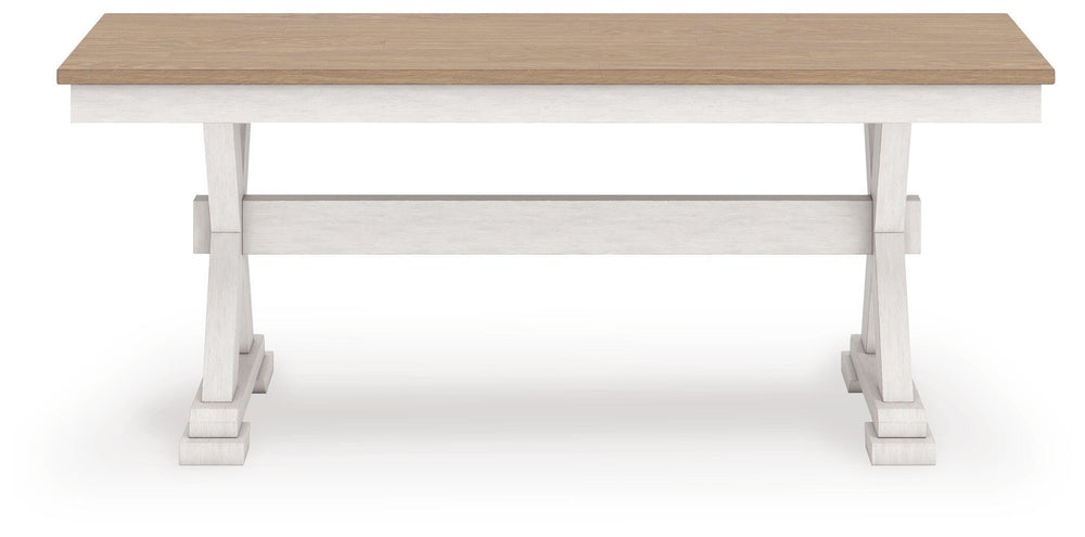 Purlaney 48" Dining Bench - White (4)