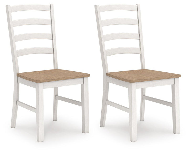 Purlaney Dining Chair - White (3)