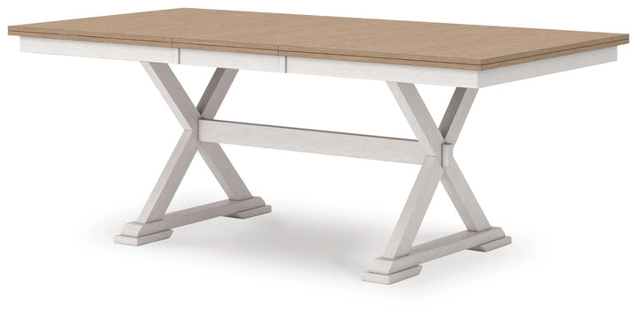 Purlaney Dining Butterfly Extension Table - White (3)