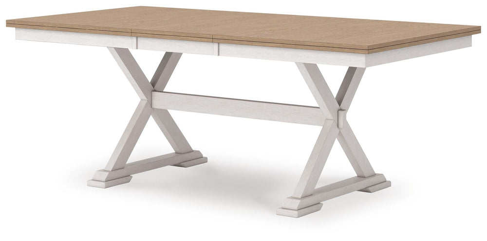 Purlaney Dining Butterfly Extension Table - White (3)