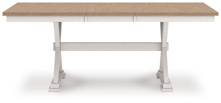 Purlaney Dining Butterfly Extension Table - White (5)