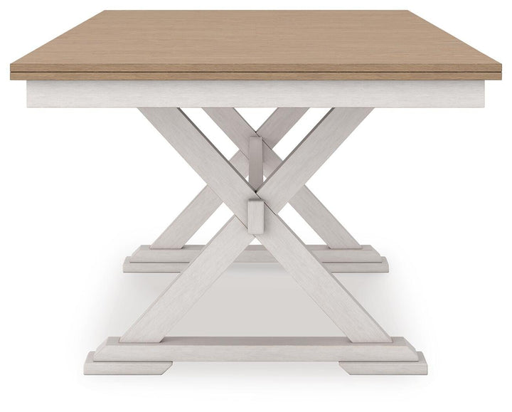 Purlaney Dining Butterfly Extension Table - White (7)