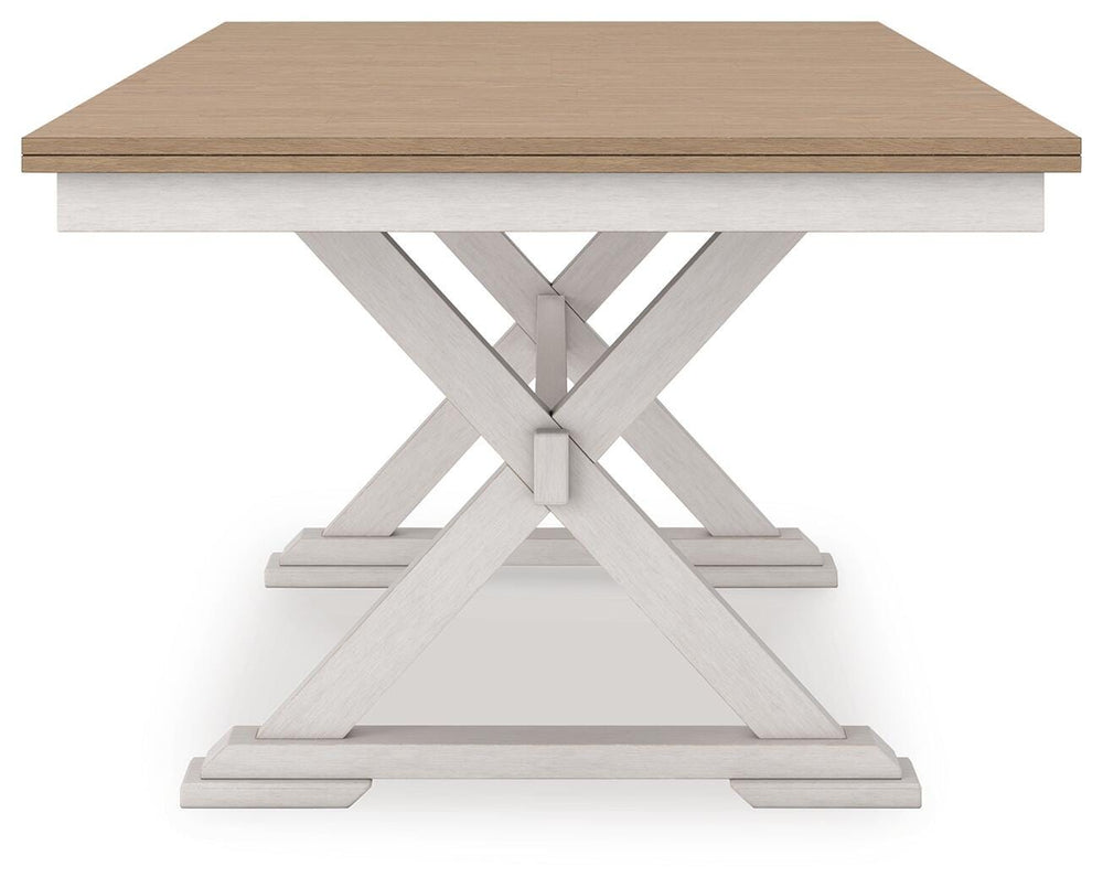Purlaney Dining Butterfly Extension Table - White (7)