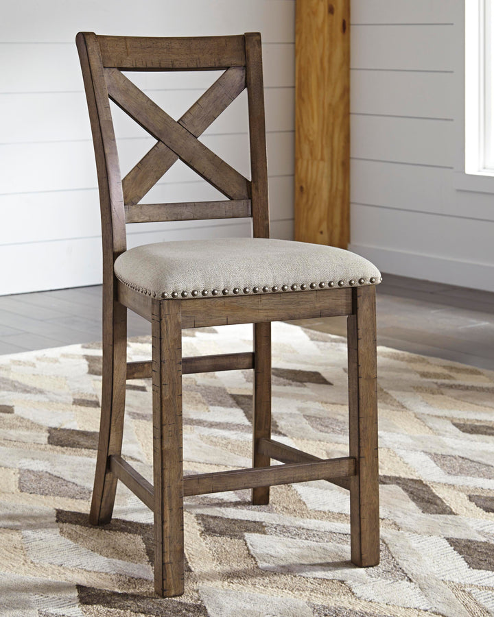 Moriville Counter Height Bar Stool - Beige (3)