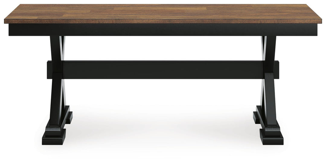 Wildenauer 50" Dining Bench - Dark Brown (3)