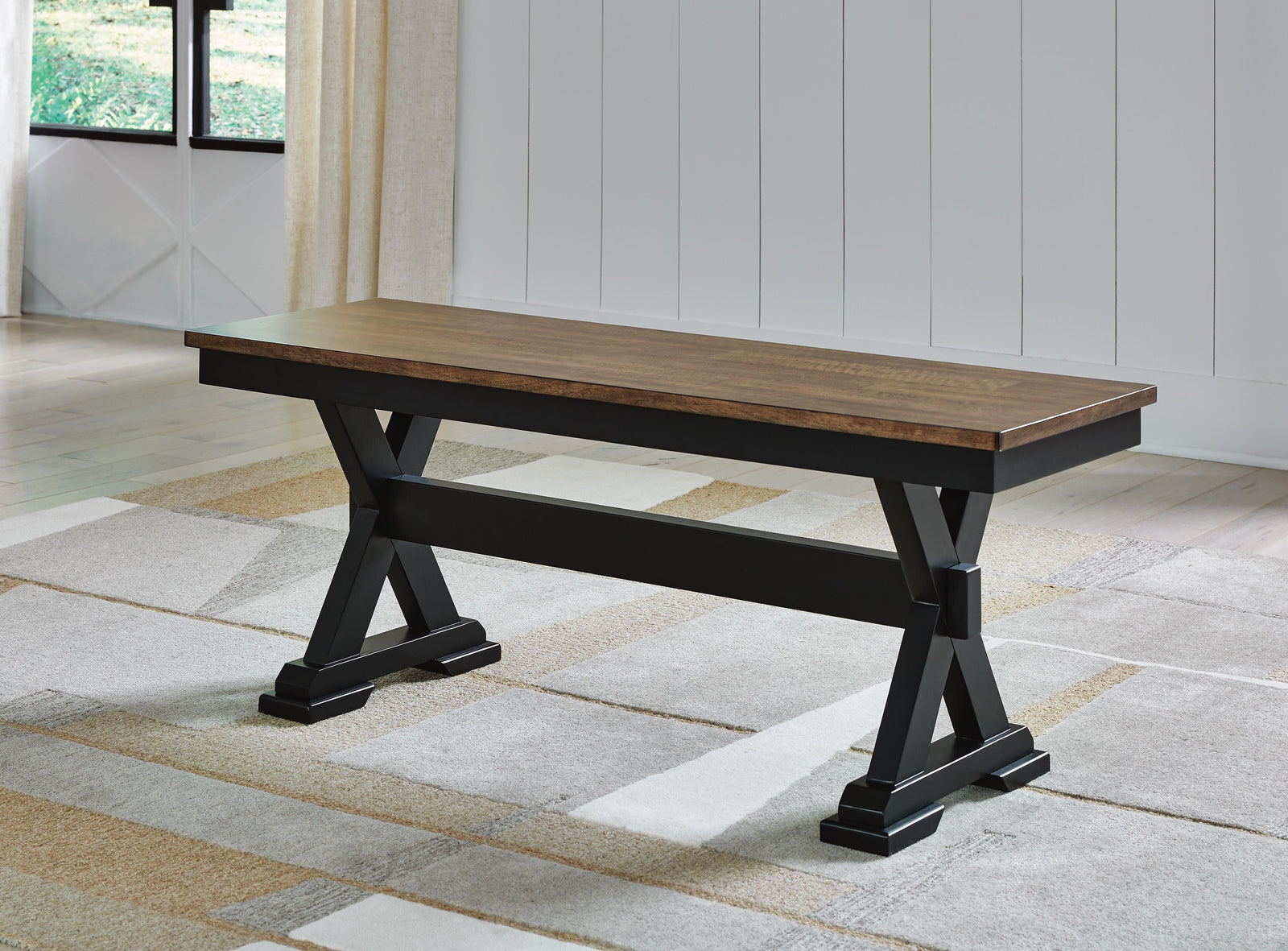 Wildenauer 50" Dining Bench - Dark Brown (2)