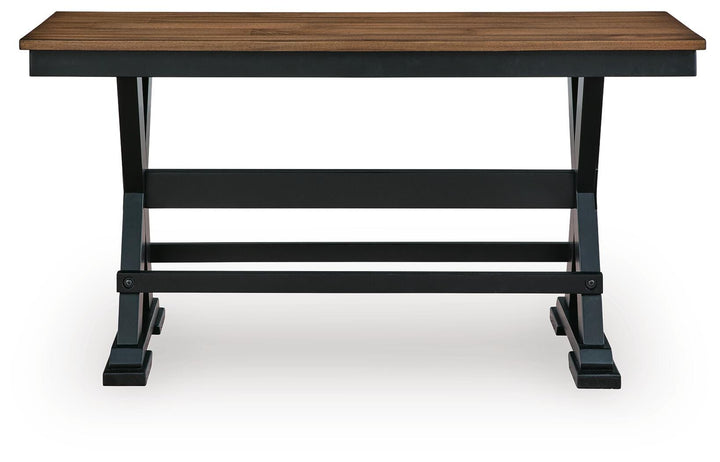 Wildenauer 48" Counter Height Bench - Brown/Black (3)