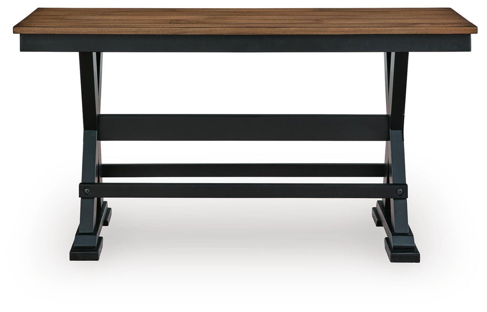 Wildenauer 48" Counter Height Bench - Brown/Black (3)