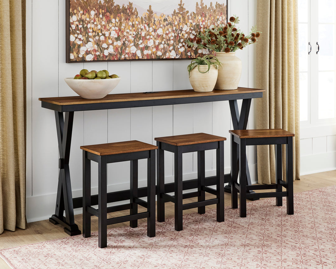 Wildenauer Counter Height Dining Table and 3 Barstools