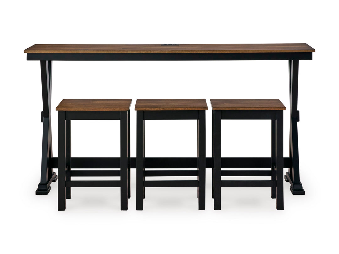 Wildenauer Counter Height Dining Table and 3 Barstools