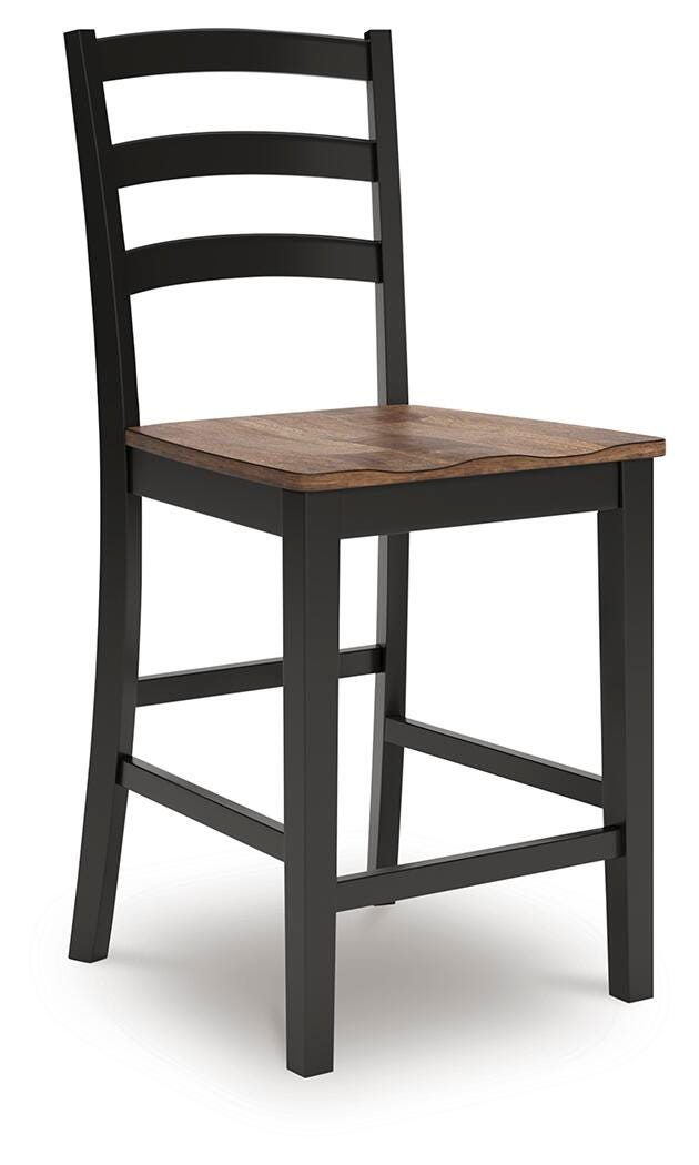 Wildenauer Counter Height Barstool - Dark Brown (3)
