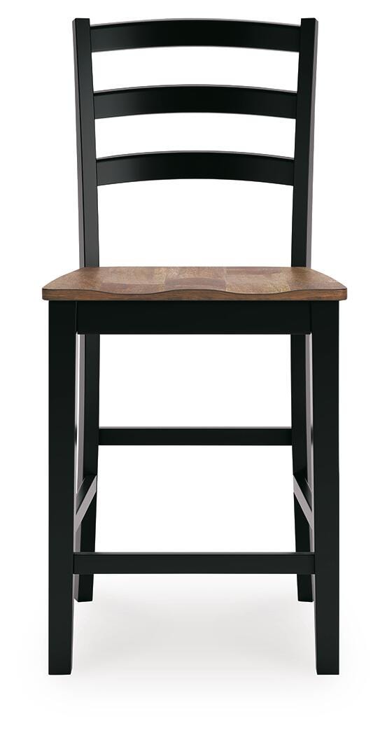 Wildenauer Counter Height Barstool - Dark Brown (5)