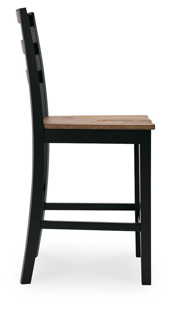 Wildenauer Counter Height Barstool - Dark Brown (6)