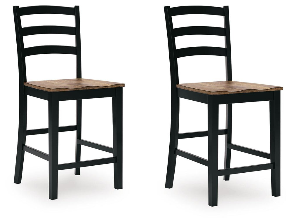 Wildenauer Counter Height Barstool - Dark Brown (1)