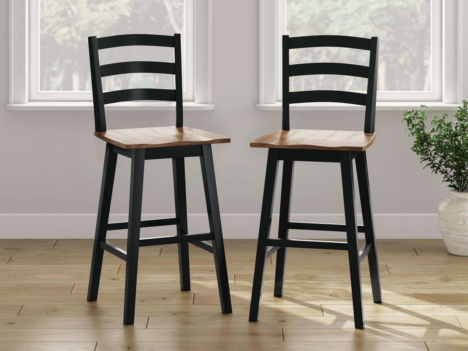 Wildenauer Bar Height Bar Stool - Black (2)