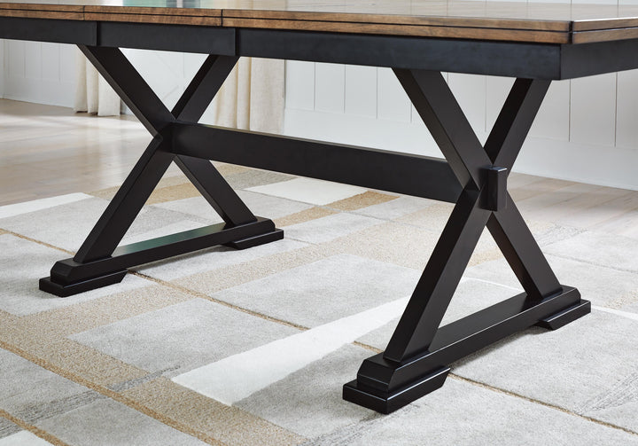 Wildenauer Extension Dining Table and 6 Chairs - Brown/Black (15)