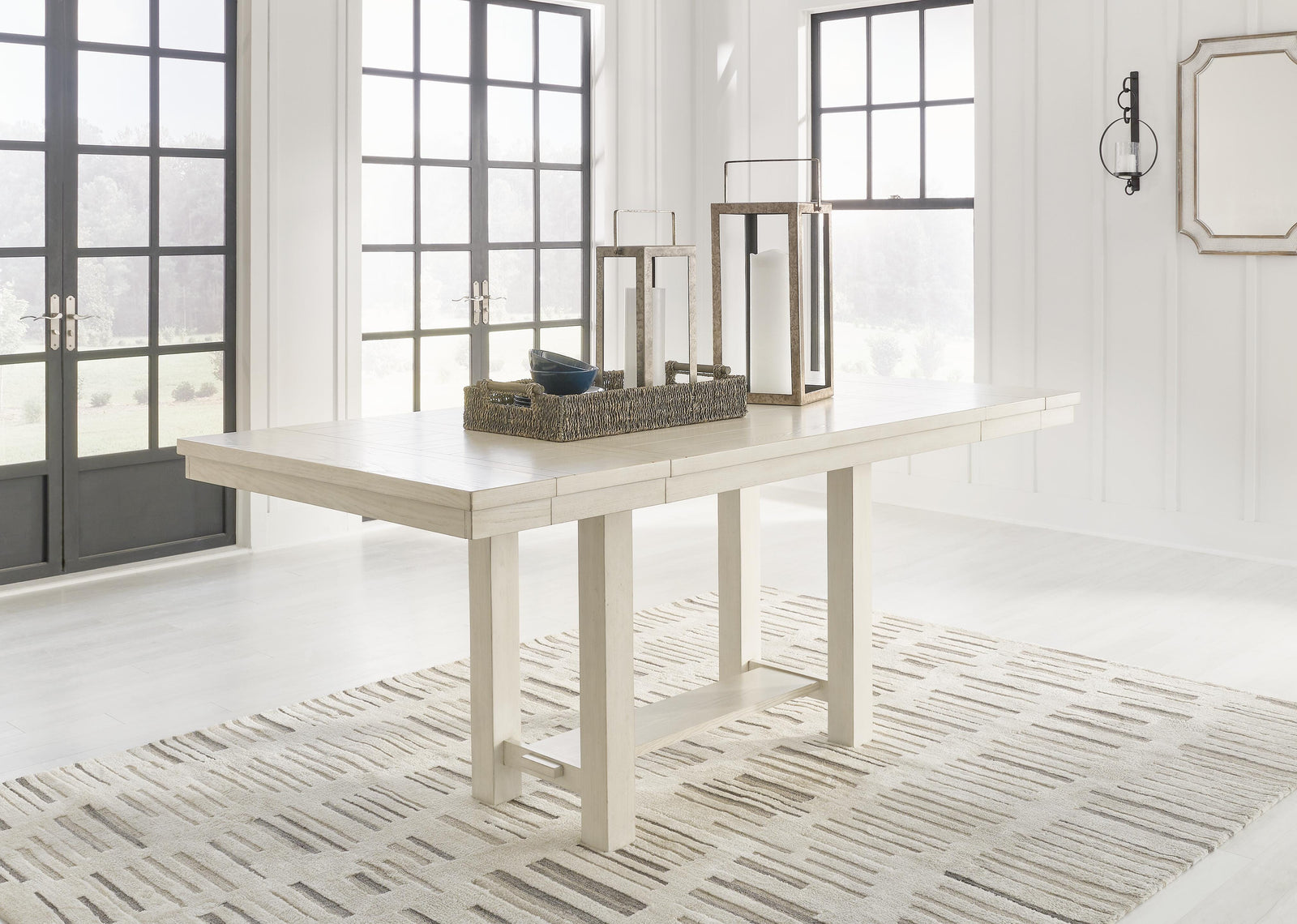 Robbinsdale Counter Height Dining Extension Table - White (2)
