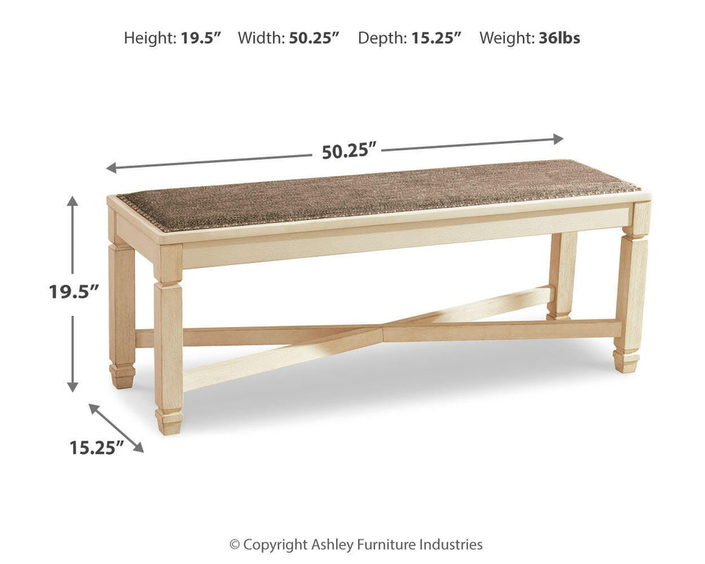 Bolanburg Dining Bench - Beige (4)