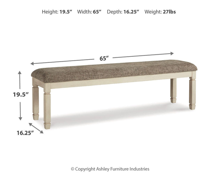 Bolanburg 65" Dining Bench - Beige (4)