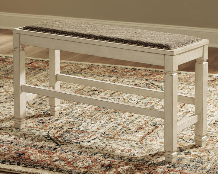 Bolanburg Counter Height Dining Bench - Beige (2)