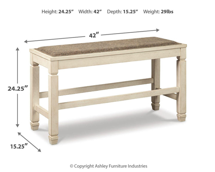 Bolanburg Counter Height Dining Bench - Beige (10)