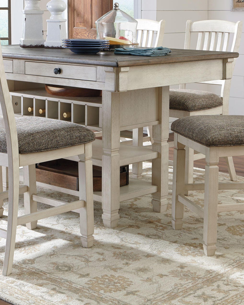 Bolanburg Counter Height Dining Table - Beige (2)