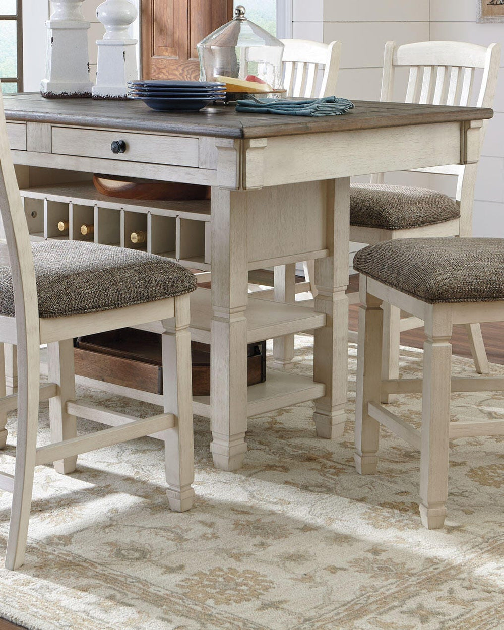 Bolanburg Counter Height Dining Table - Beige (2)