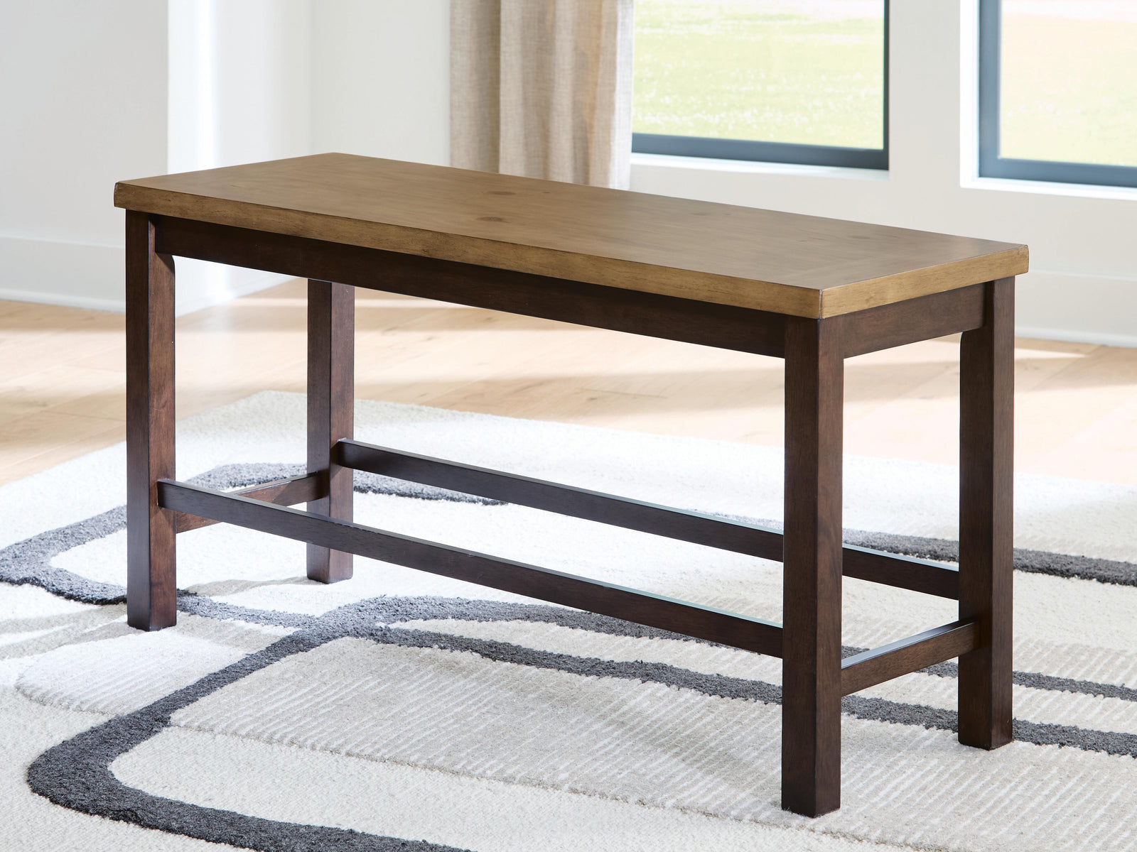 Rylandeen Counter Height Dining Bench - Dark Brown (2)