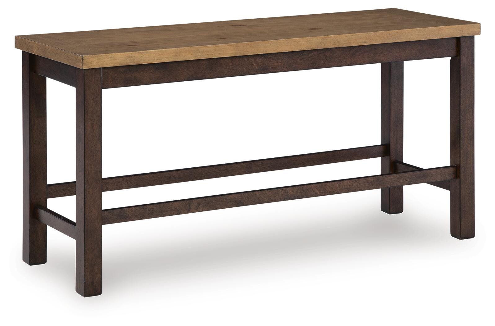 Rylandeen Counter Height Dining Bench - Dark Brown (1)