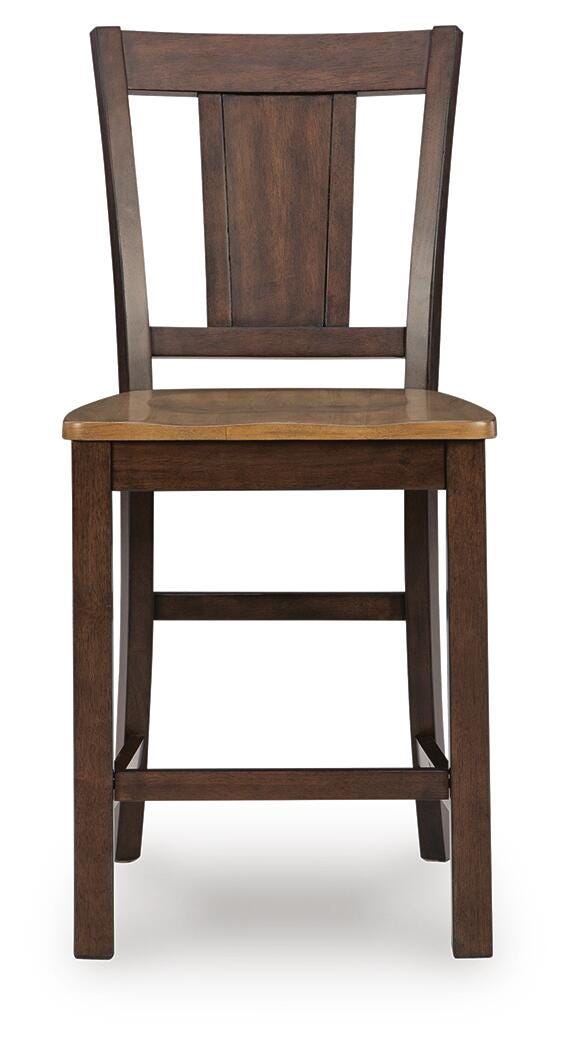 Rylandeen Counter Height Extension Dining Table 4 Barstools and Bench (4)